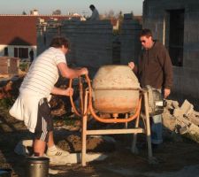 Mes ouvriers en plein travail !!!
