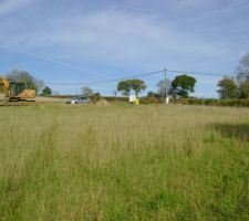 Photo du terrain apr&egrave;s l'implantation