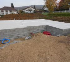 Implantation du vide sanitaire et dalle du rez de chaussée
