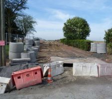 D&eacute;but des travaux de l'acc&egrave;s