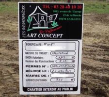 Panneau d'accord de PC sur le terrain