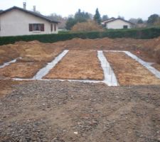 1° travaux de fondation : vide sanitaire