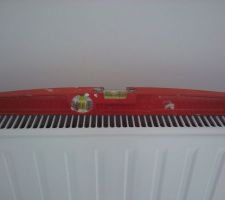 Radiateur n'a pas été fixé droit