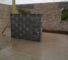 Vue int&eacute;rieure de la ma&ccedil;onnerie