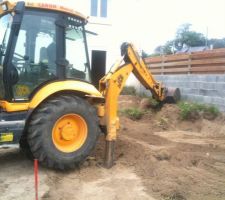 Marcel lors du gros terrassement