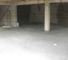 Dalle  lissée garage