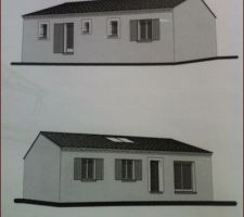 Plan de facade de la maison