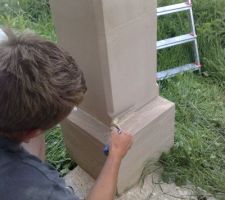 Joints des piliers en pierre