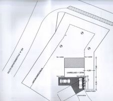 Emplacement de la maison sur le terrain