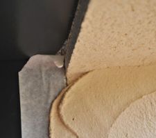 R&eacute;fection "al&eacute;atoire" de l'enduit autour de la porte... et le petit gap de 2 cm !