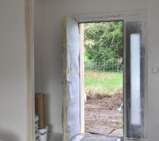 R&eacute;fection du l'extr&eacute;mit&eacute; d'une cloison.