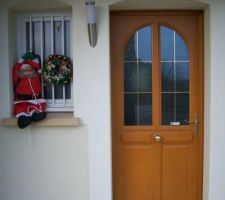 Les décorations de Noël extérieures.