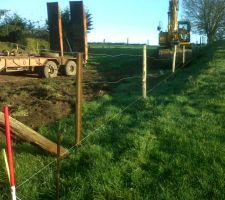 Enfin partie !!!!
Premier coup de pellet&eacute; de notre projet