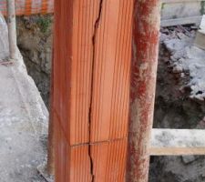 Détail sur éclatement pilier.