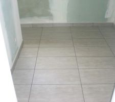 1ere vue carrelage SDB etage. il est beau