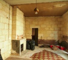 Cloison piece 1/2 déposée