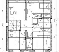 Plan technique de l'étage