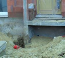 Détails de dessous le porche...