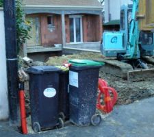 Terrassement pour les cuves.