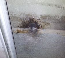 Humidit&eacute; dans le mur ...La maison est receptionnable d'apr&eacute;s le conducteur de travaux de MAISON BELL.....