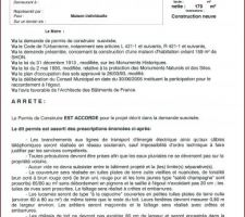 Permis de construire accordé....Ouuhhff !!!