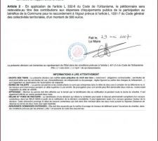 Obtention du permis de construire