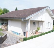 Partie existante Garage vue de face