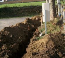 Pr&eacute;paration pour pose coffret edf