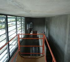 Vue des brises soleil de l'intérieur