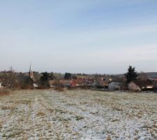 16 d&eacute;cembre 2010, le givre et la baisse des temp&eacute;ratures sur le futur lotissement.