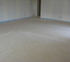 La chape enfin coulée...