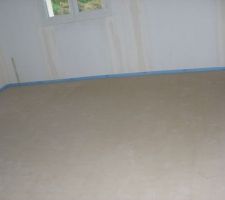 La chape enfin coul&eacute;e dans la chambre de mon fils a&icirc;n&eacute;...