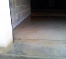 De l'eau dans le sous-sol.