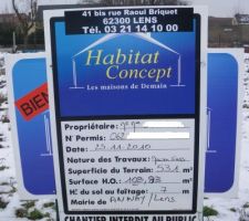 Affichage du permis de contruire