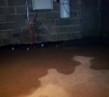 De l'eau dans notre sous-sol (stade r&eacute;ception)...