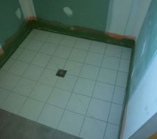 Carrelage sol de la douche