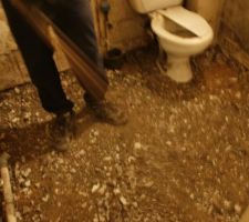 La future salle d'eau...