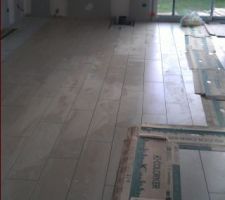 Carrelage en cours (imitation parquet)
