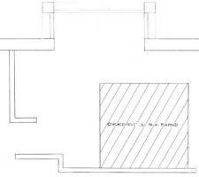 Implantation du faux plafond de la cuisine
