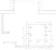 Implantation des projecteurs dans le faux plafond de la cuisine