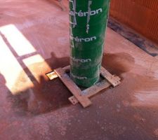 Pilier béton avec coffrage Caréron