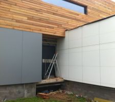 Début de la pose du Rockpanel!