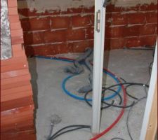 Combles cloisons en cours