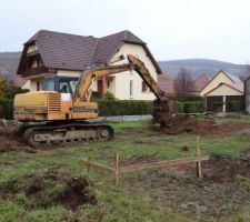 Le terrain avant le trou