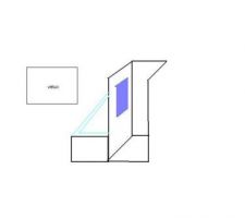 Une vitre dans la douche