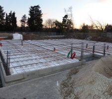 A la veille de couler la dalle