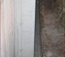 Cunette du drain