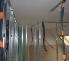 Ferraillage et pose du placo à l'étage