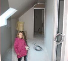 Couloir des chambres dans les combles