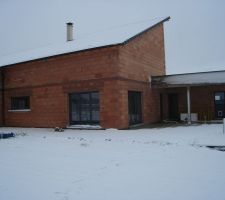 Vue terrasse sous la neige au 19/12/2011